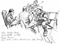 The barber shop quartette on the trip home